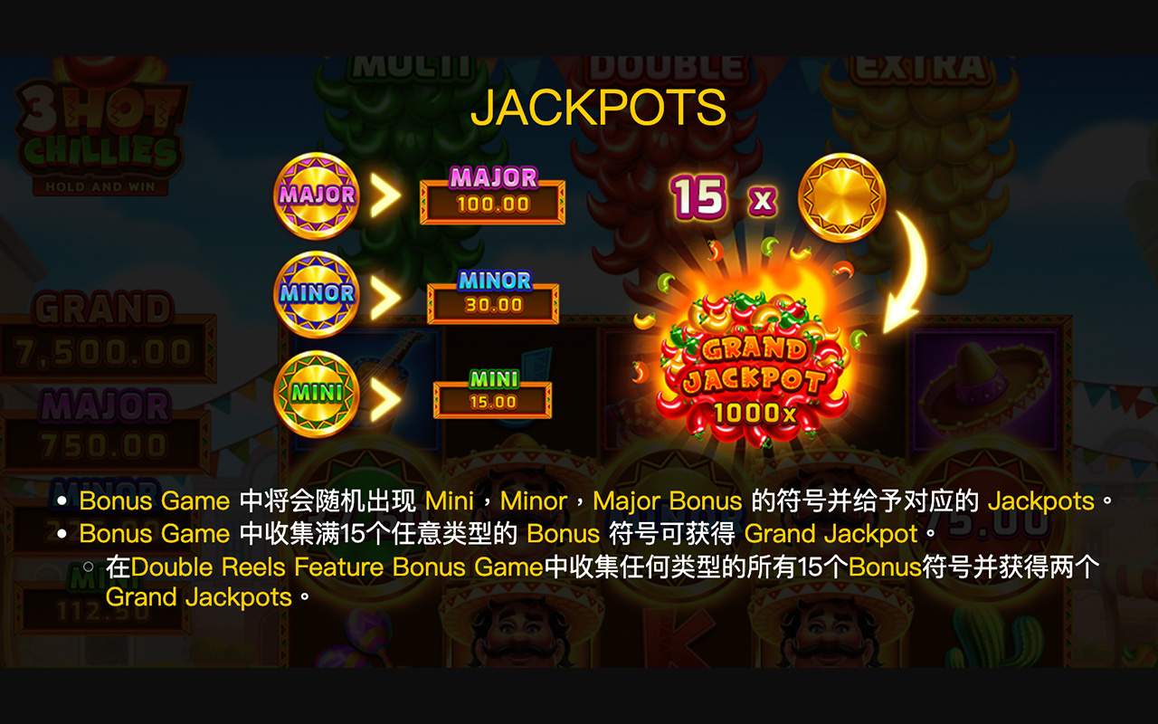 辣椒3重奏集鴻運- Jackpot 大獎狂撒